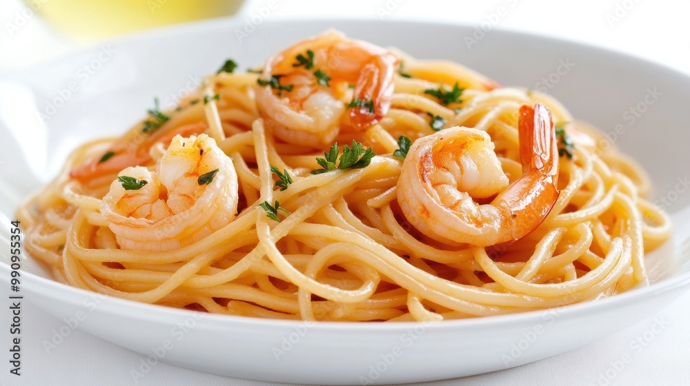 Delicious Shrimp Pasta with Fresh Herbs and Sauce Delicious Shrimp Pasta with Fresh Herbs and Sauce