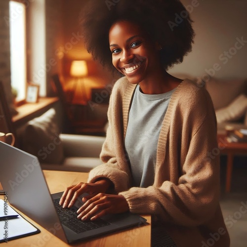 businesswoman working on laptop