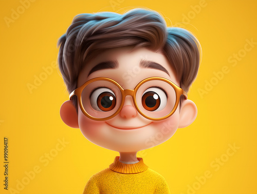 3d illustration kid wallpaper, cartoon kids, wallpaper for kids, kids portrait 3d, cute kids 3d style. 3d kid. Illustrations photo