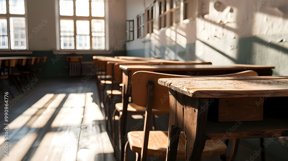 tables and chairs in a restaurant with white background Generative AI tables and chairs in a restaurant with white background Generative AI