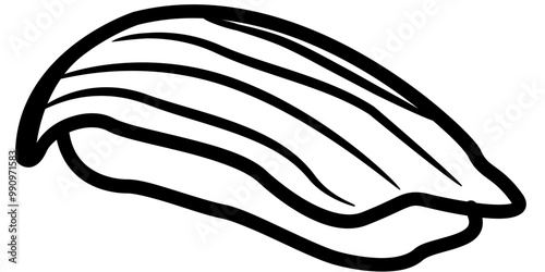 japanese food outline sushi