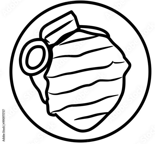 japanese food outline katsu