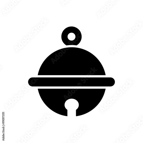 jingle bell glyph icon