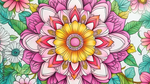 a design of a beautiful flower