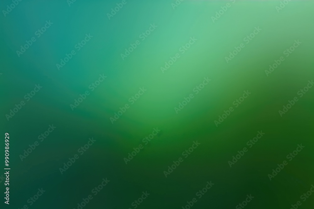 Obraz premium Green Gradient Background. Smooth Abstract Light Wallpaper Design