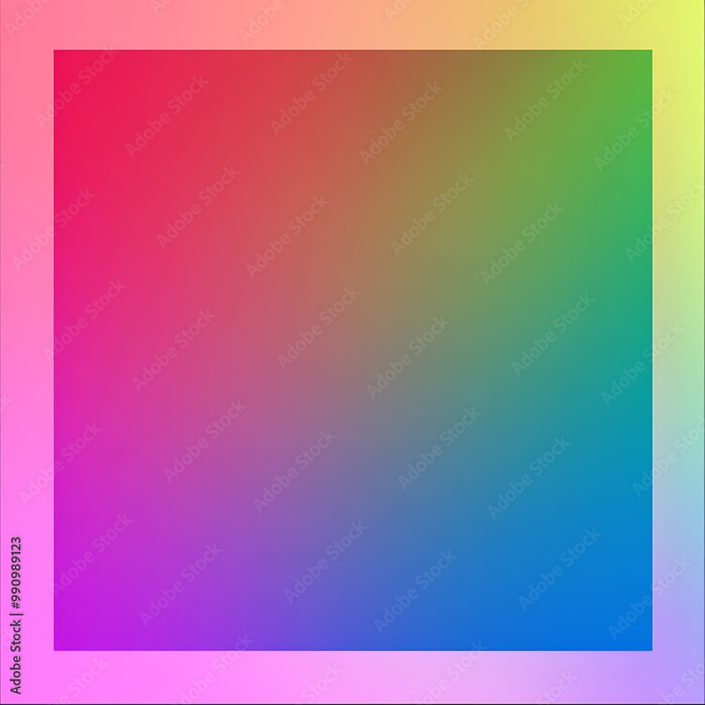 Rainbow Gradient Frame with Smooth Transition Rainbow Gradient Frame with Smooth Transition