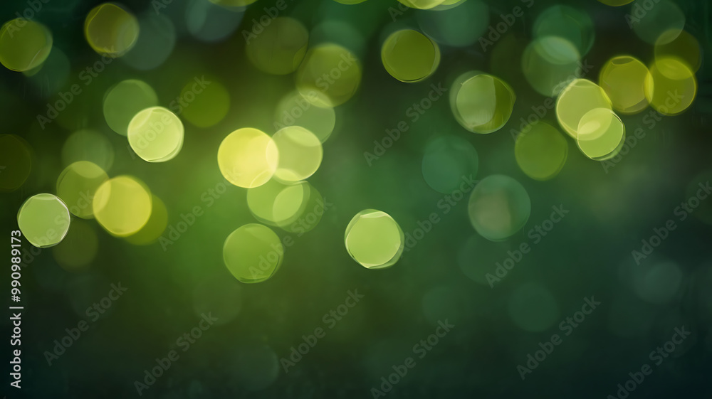 Obraz premium green background of bokeh