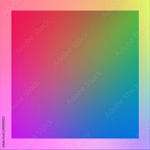 Rainbow Gradient Frame with Smooth Transition