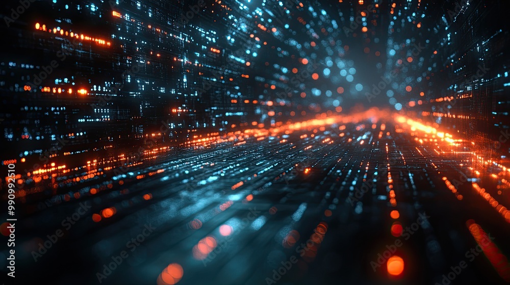 A concept featuring a cool cyber background with internet technology themes, highlighting digital environments. A concept featuring a cool cyber background with internet technology themes, highlighting digital environments.
