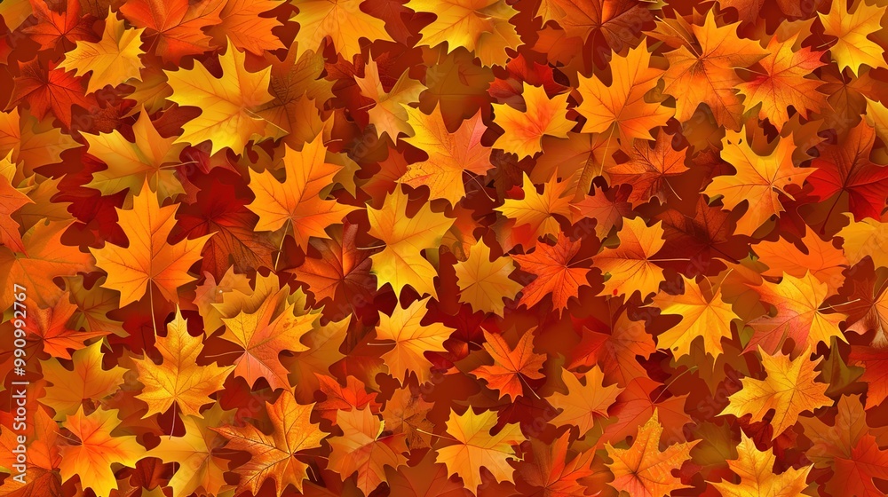 Autumn orange banner with blurred maple leaves, ideal for seasonal designs and fall projects. Autumn orange banner with blurred maple leaves, ideal for seasonal designs and fall projects.