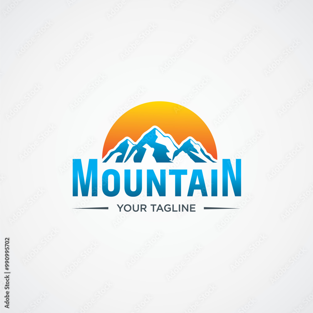 Sunset above mountains peak silhouette. Sunset above mountains peak silhouette.