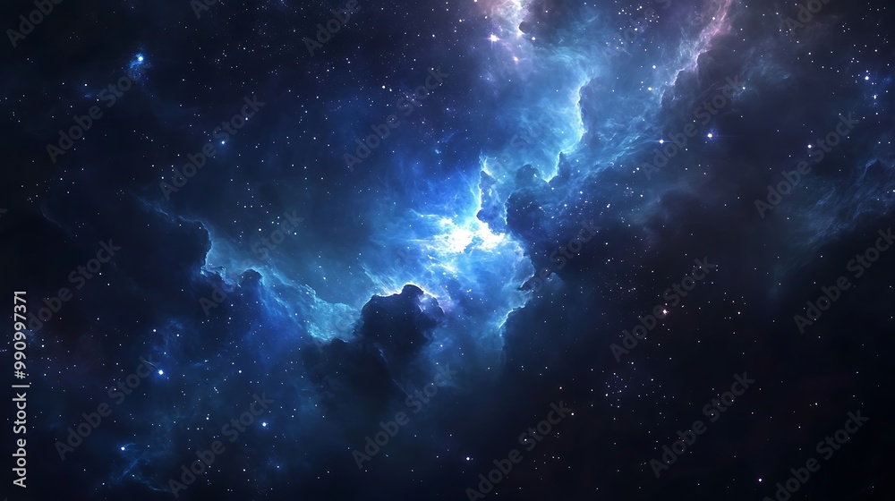 Fototapeta premium Stunning Collection of Cosmic Nebulas and Star-Filled Galaxy Backgrounds – Beautiful Night Sky and Deep Space Wonders in Vivid Colors for Creative Projects