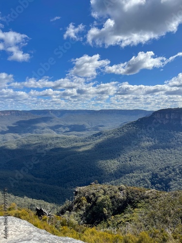 mountains and clouds