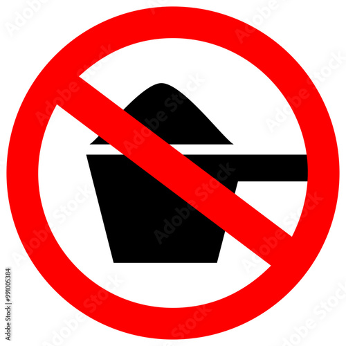 No protein food vector sign