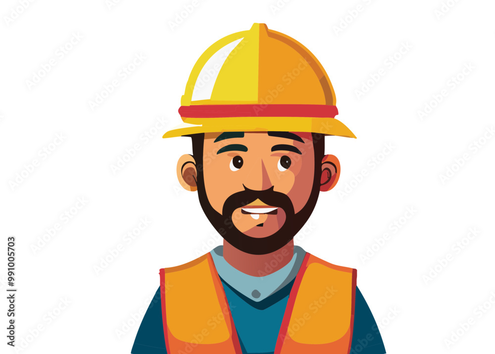 Male construction worker illustration vector SVG Male construction worker illustration vector SVG