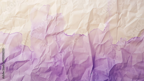 Wallpaper Mural Soft pastel gradient texture in shades of beige and purple with a crumpled, delicate paper effect. Blended, muted tones create a dreamy and calming abstract background. Torontodigital.ca