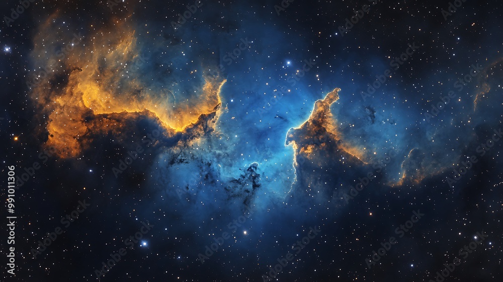 Fototapeta premium Stunning Collection of Cosmic Nebulas and Star-Filled Galaxy Backgrounds – Beautiful Night Sky and Deep Space Wonders in Vivid Colors for Creative Projects