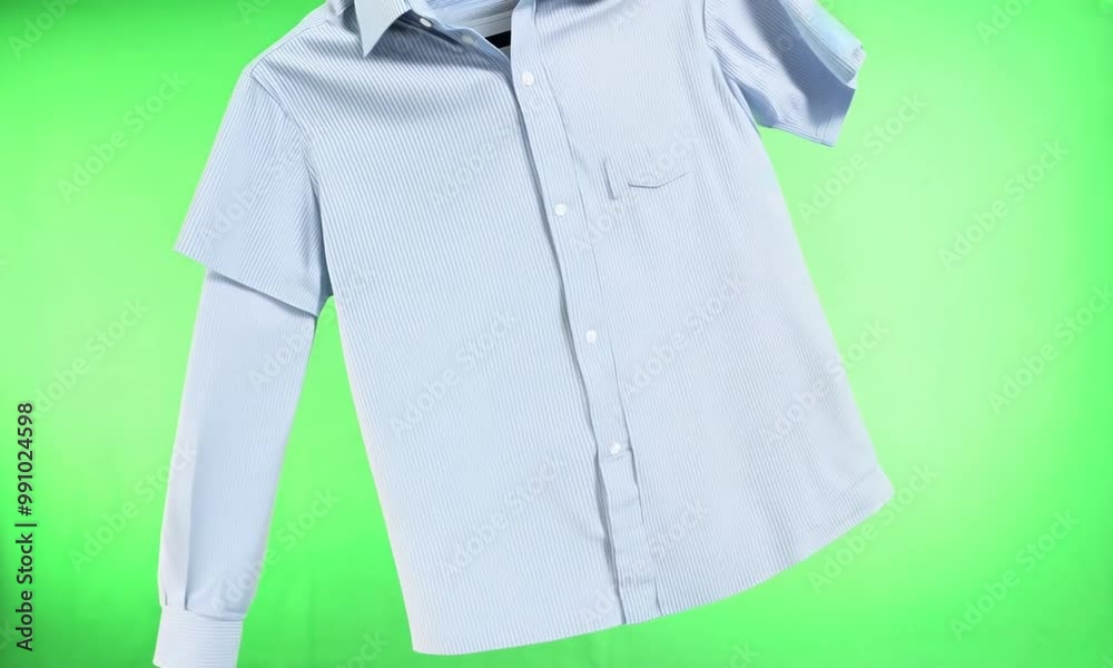 Rotating t-shirt, shirt on green screen. Generative AI Rotating t-shirt, shirt on green screen. Generative AI