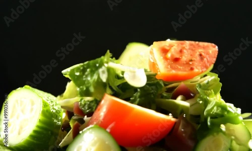 A delicious, crunchy fresh salad for a healthy diet. Generative AI