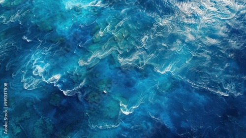 Aerial View of the Ocean