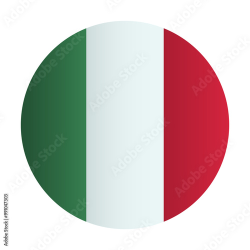 National Italy flag circle. Vector illustration Free Download National Italy flag circle. Vector illustration - GFXLoad