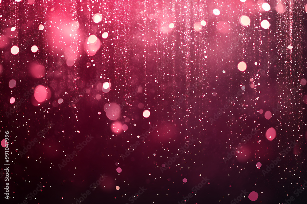 Glittering New Year's background with cascading gold dust and sparkling lights