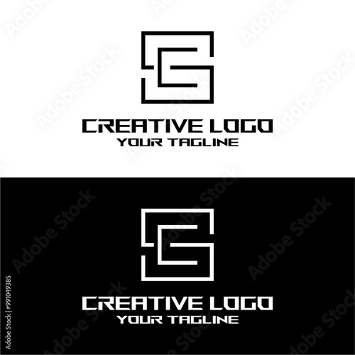 creative letter logo cs desain vektors