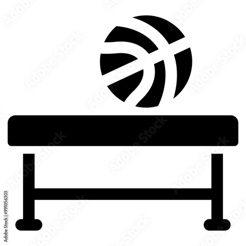 Basketball Bench Icon