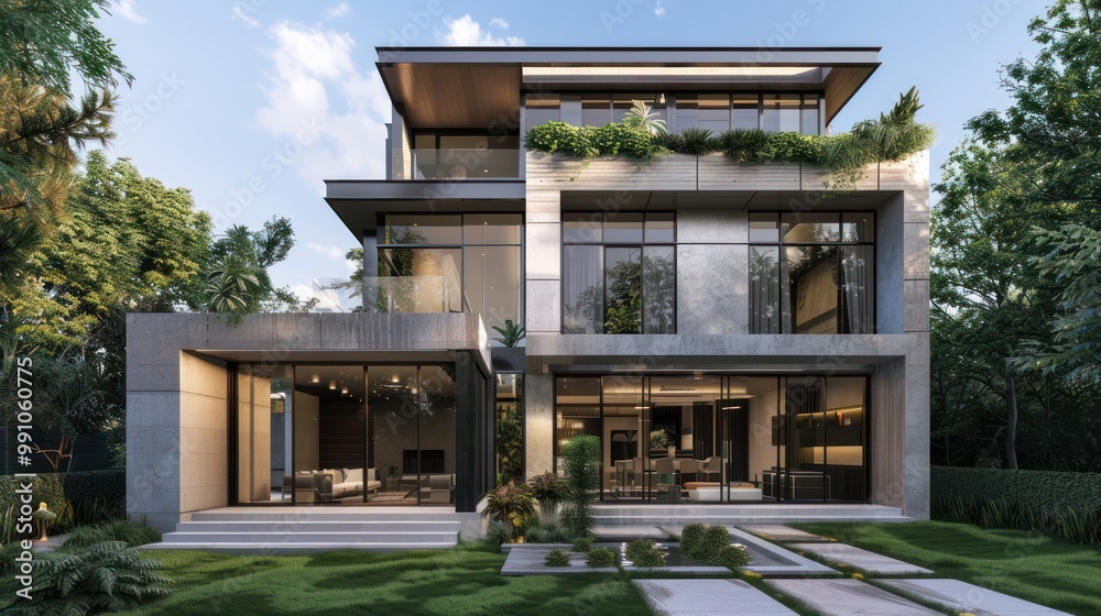 Modern House with Garden