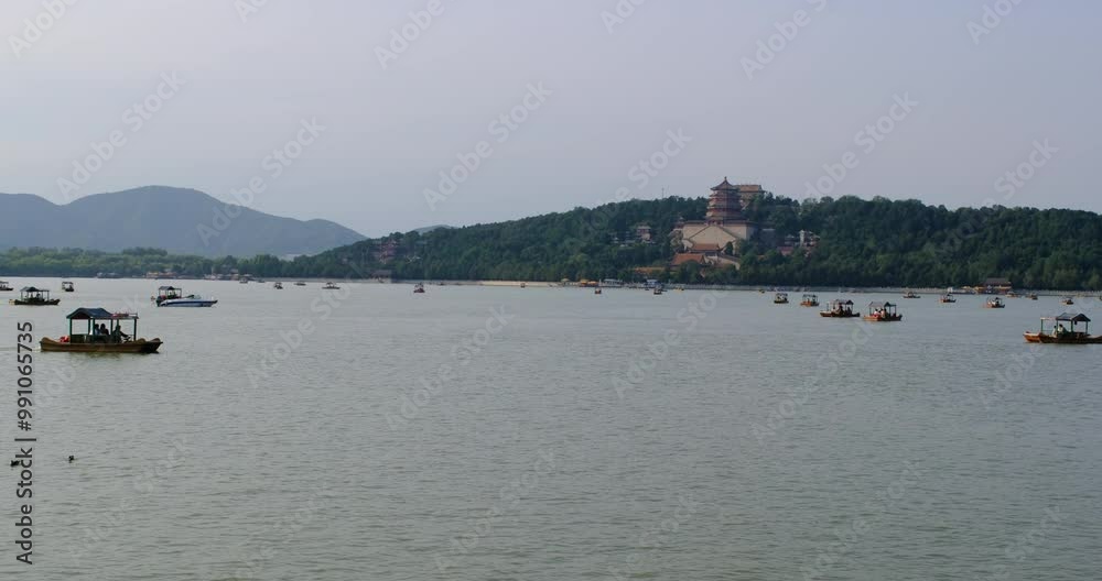 landscape of Summer Palace. Kunming Lake and Longevity Hill landscape of Summer Palace. Kunming Lake and Longevity Hill