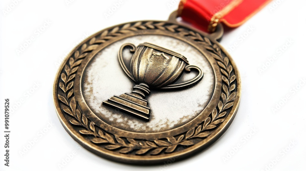 Naklejka premium Award Medal on White Background