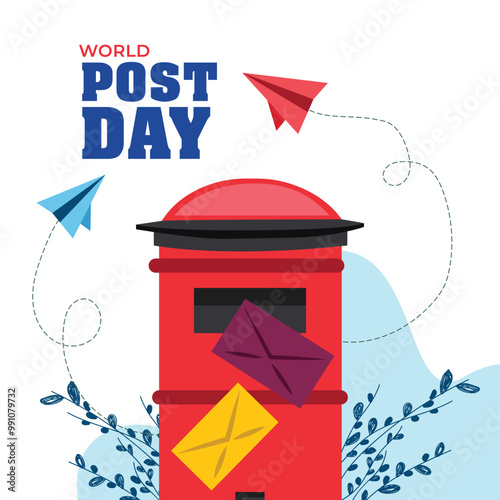 Illustrative Design of a Postbox for World Post Day