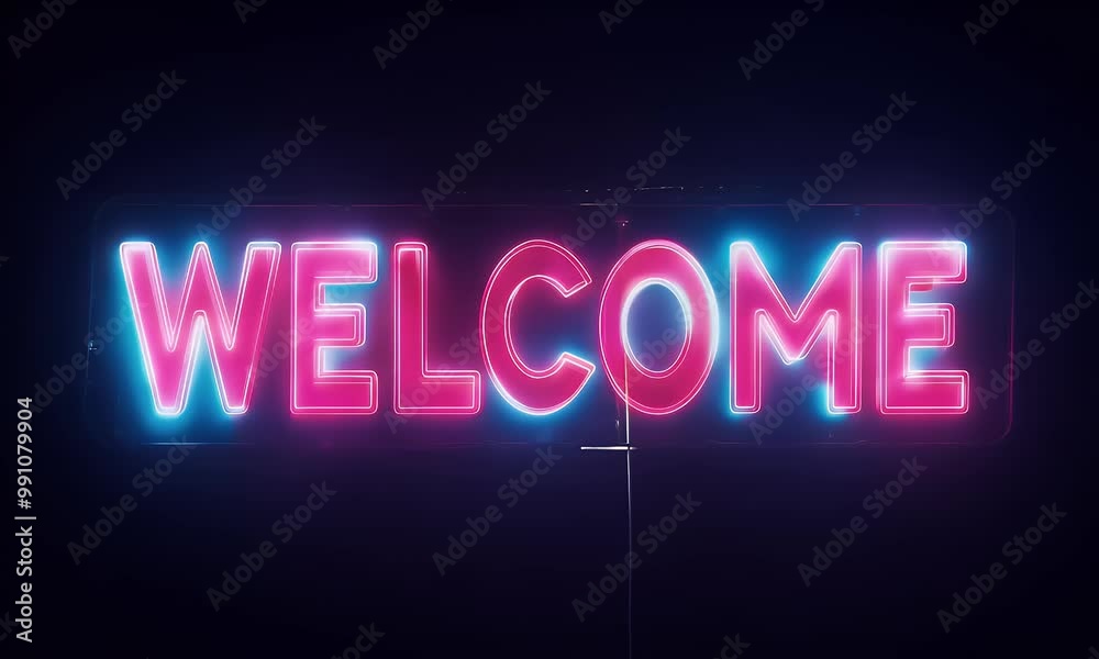 Video of neon led sign board saying Video of neon led sign board saying