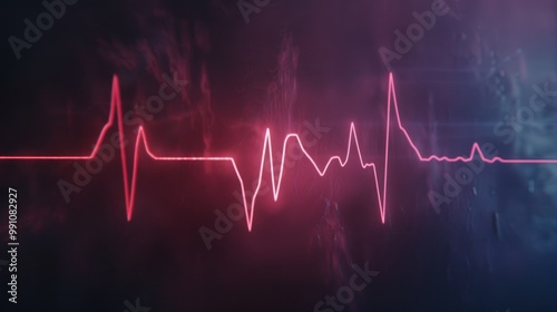 Abstract Heartbeat Graphic Design