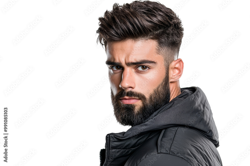 custom made wallpaper toronto digitalA man with a beard and a black jacket