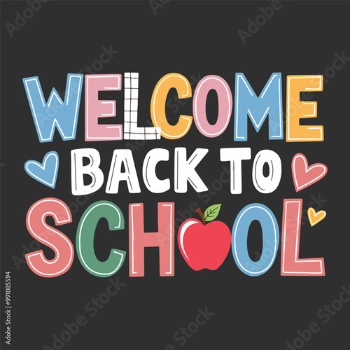 Back to school typography