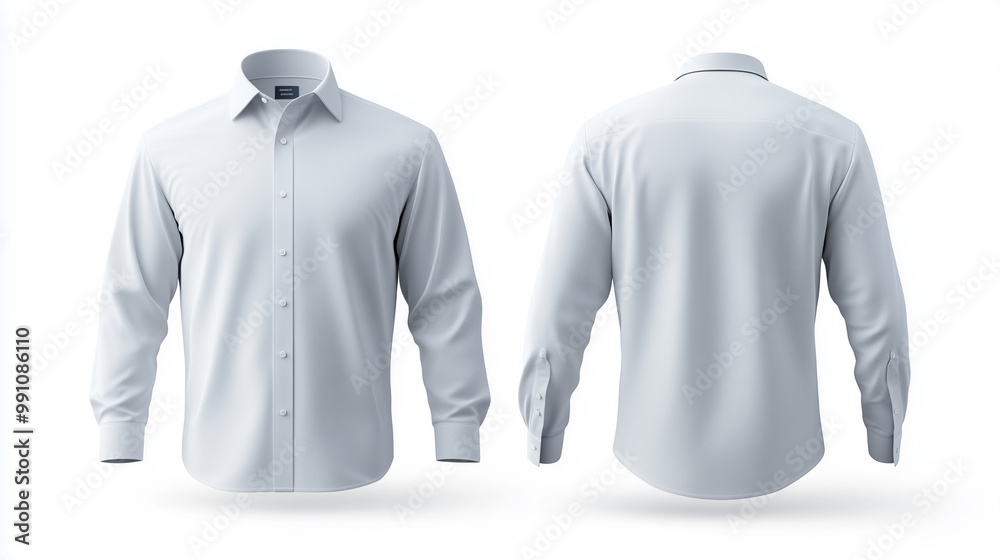 gray shirt mockup front and back view on white background