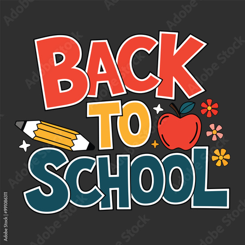 Back to school typography