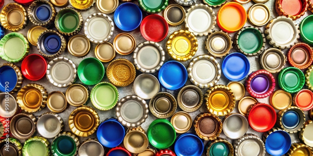 Collection of various used bottle caps, bottle caps, colorful, variety, recycled, metal, round, textures, collection, beverage Collection of various used bottle caps, bottle caps, colorful, variety, recycled, metal, round, textures, collection, beverage