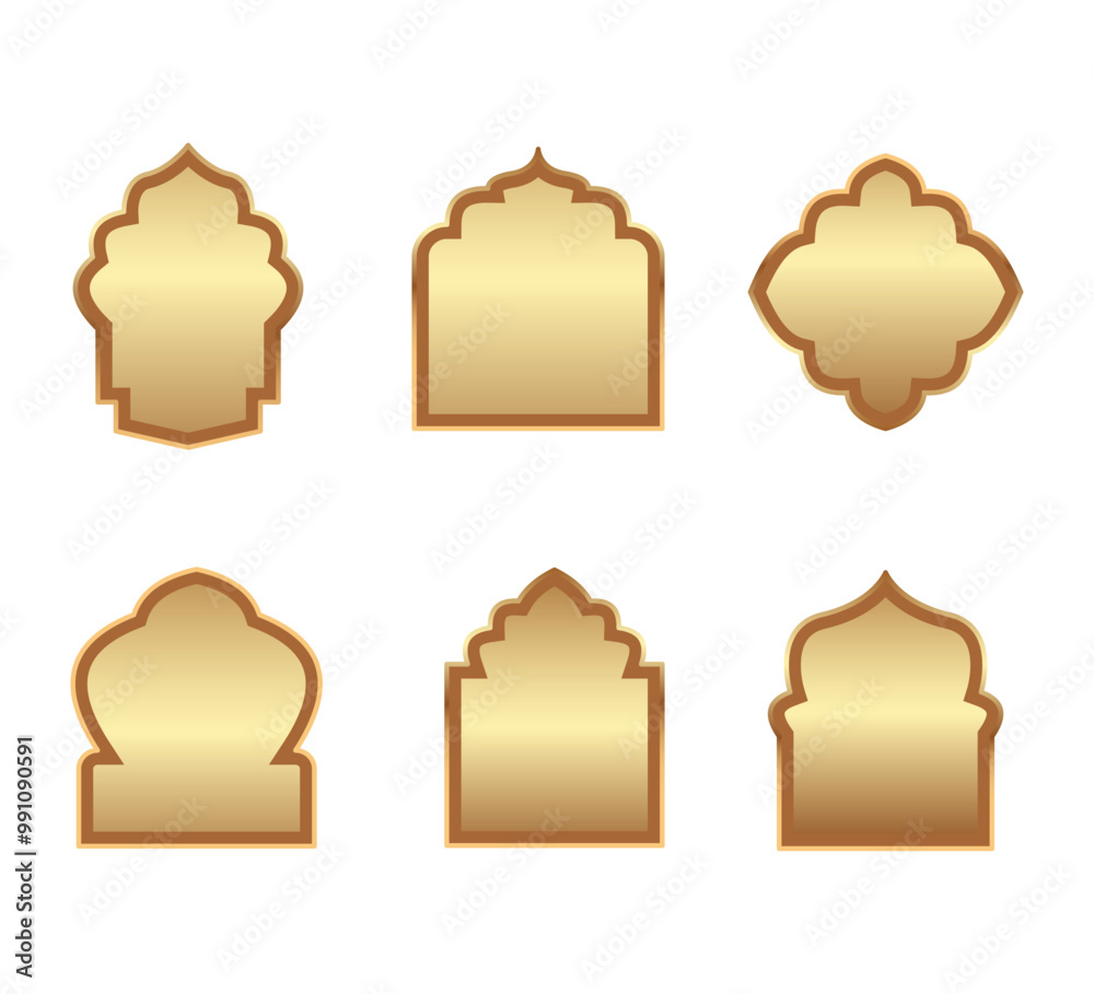 Vector Islamic Frame Shape Illustration Vector Islamic Frame Shape Illustration