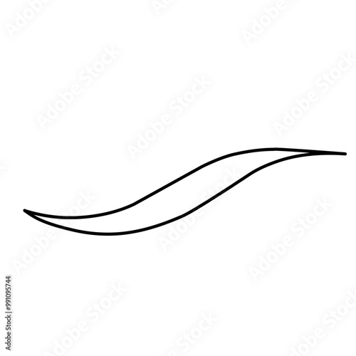 Swoosh Outline Hand Drawn 