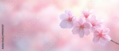 A close up of a pink flower with a pink background