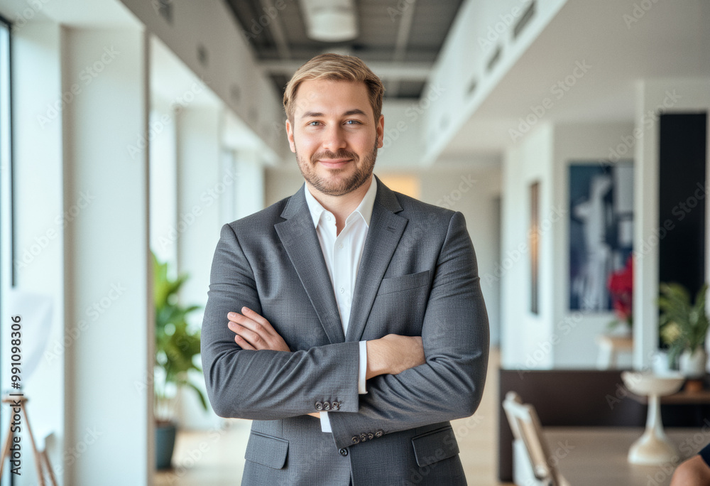 A portrait headshot photo of a friendly professional CEO executive business worker A portrait headshot photo of a friendly professional CEO executive business worker