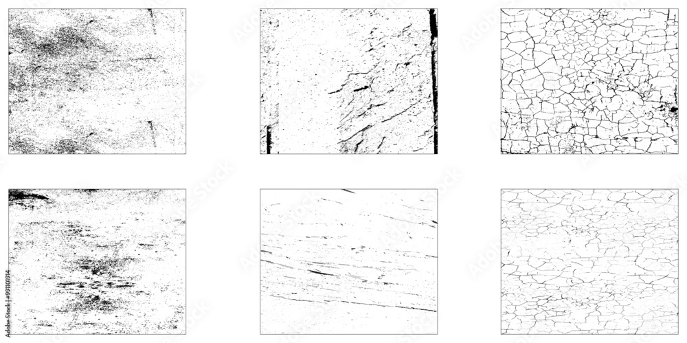Grunge textures set. Collection of grunge wall vector illustration. Grunge textures set. Collection of grunge wall vector illustration.