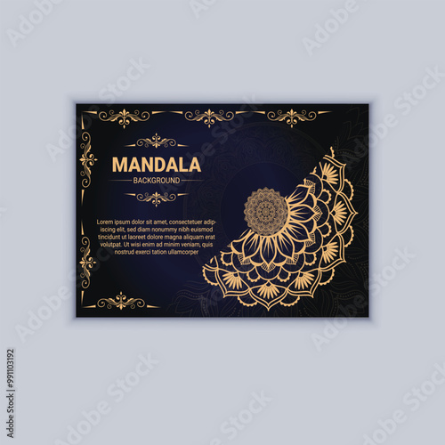 mandala design social media muckup
