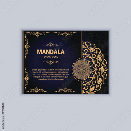 mandala design social media muckup