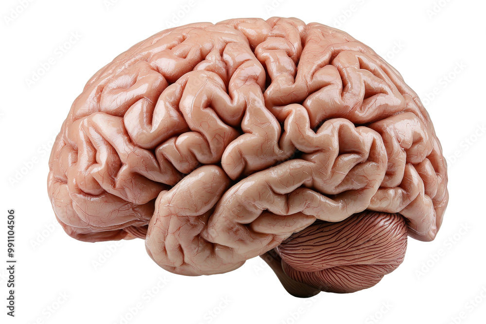 A brain is shown in a close up A brain is shown in a close up