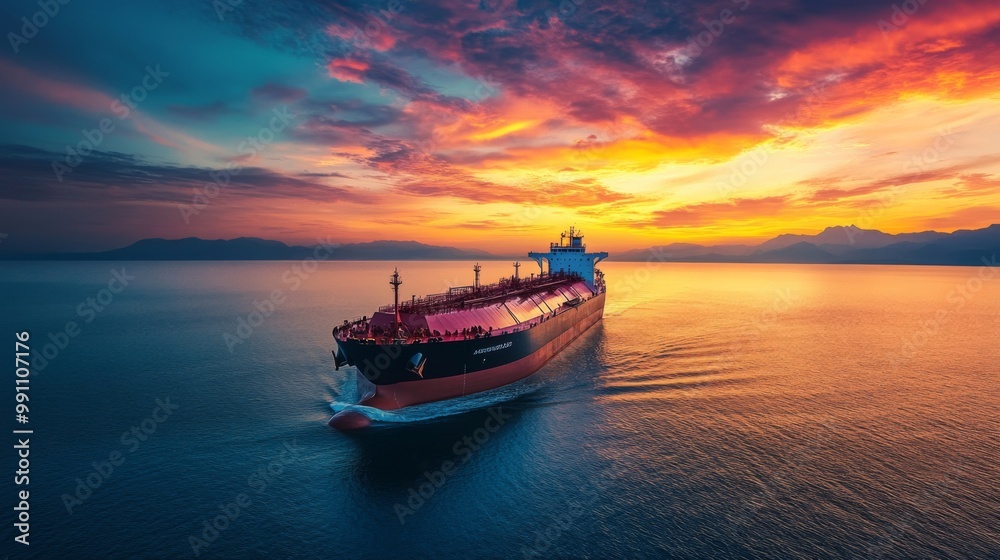 transportation of lpg gas tanker ship against beautiful sky transportation of lpg gas tanker ship against beautiful sky