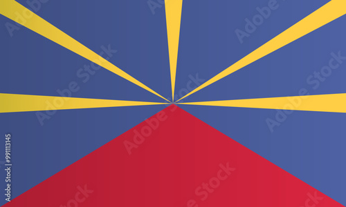 Reunion national flag . Coutry identity.