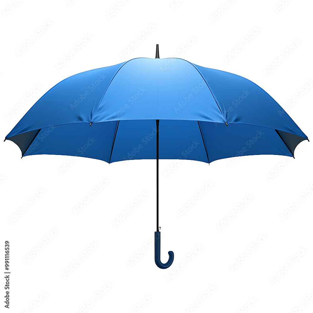 A blue umbrella isolated on transparent background A blue umbrella isolated on transparent background